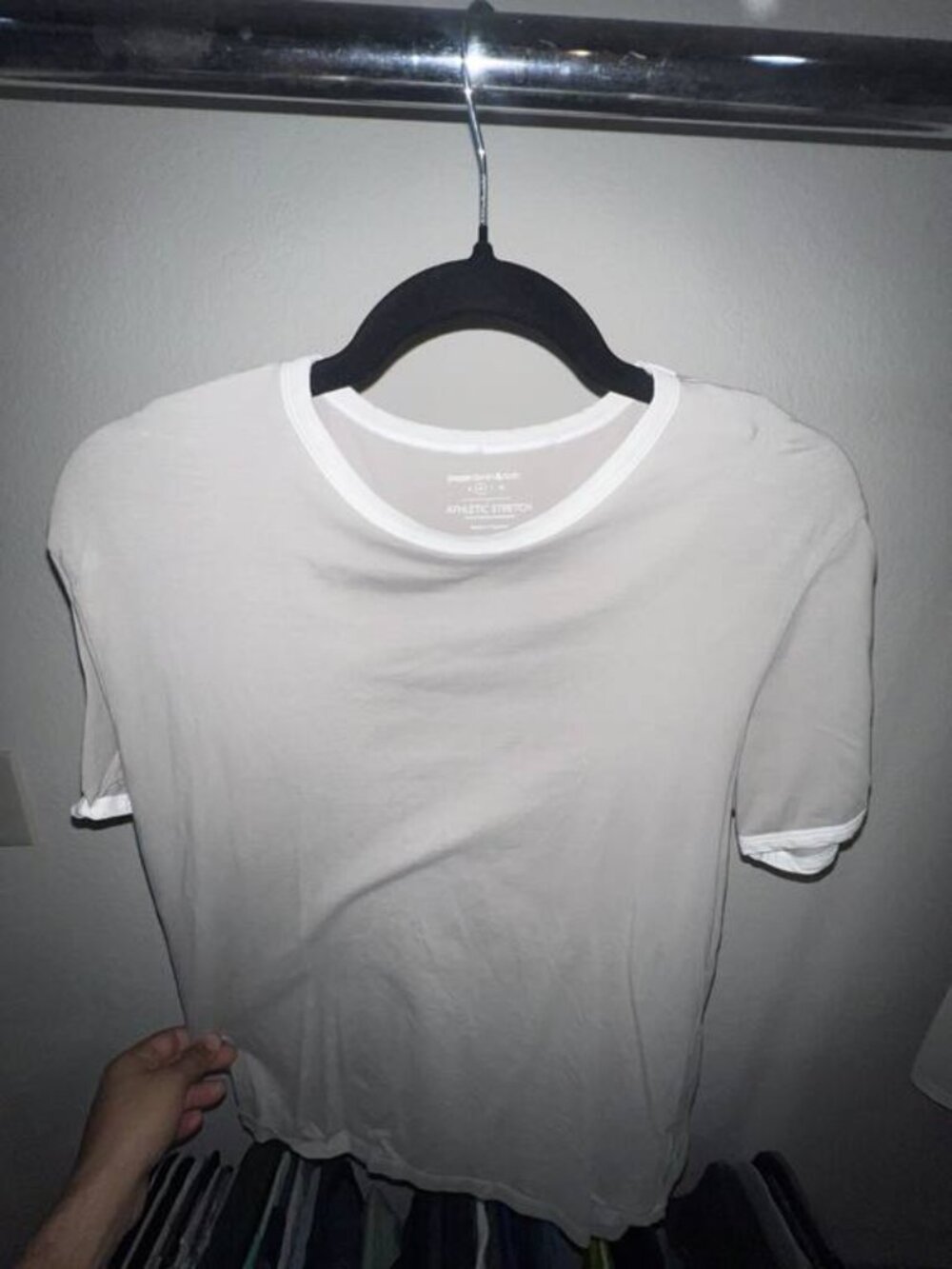Paper Denim & Cloth White Athletic Stretch Tee